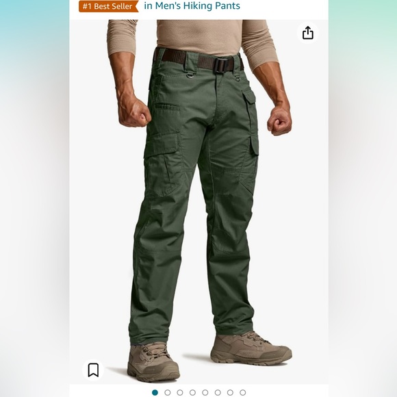 !!HOST PICK!!CQR Men's Tactical Pants, Water Resistant Ripstop Cargo Pants - Picture 7 of 14